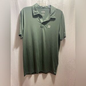 Billabong Men's Green Polo Shirt